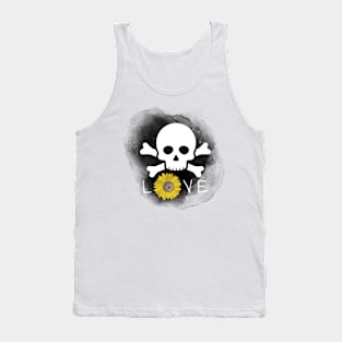 Watercolor skull Tank Top